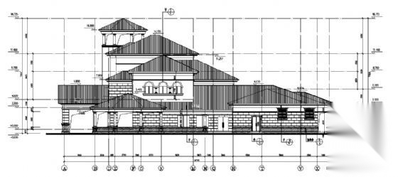 [顺德半岛]某楼盘会所建筑施工图cad施工图下载【ID:166573117】