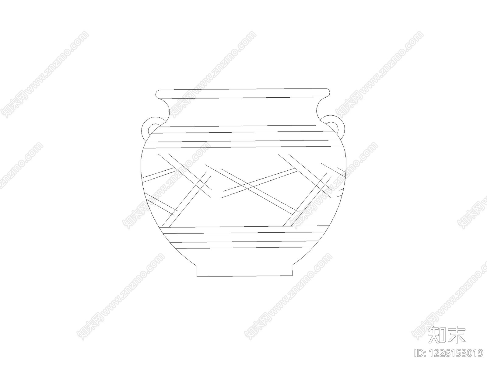 摆件cad施工图下载【ID:1226153019】