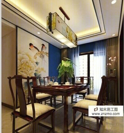 中式风格施工图+实景图cad施工图下载【ID:36906662】