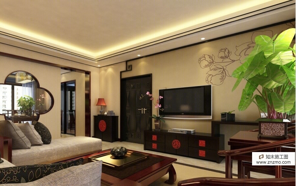 中式风格施工图+实景图cad施工图下载【ID:36906662】