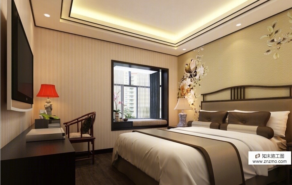 中式风格施工图+实景图cad施工图下载【ID:36906662】