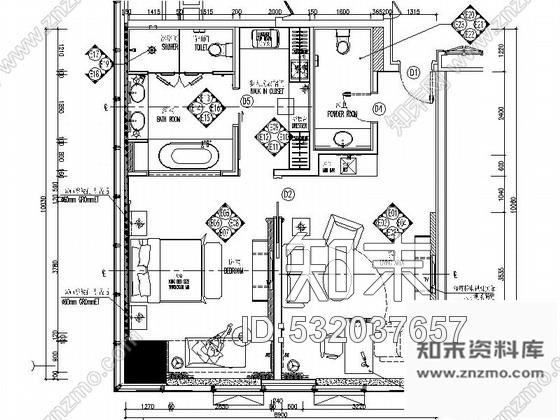 施工图河北某五星级豪华酒店异型房室内装修施工图cad施工图下载【ID:532037657】