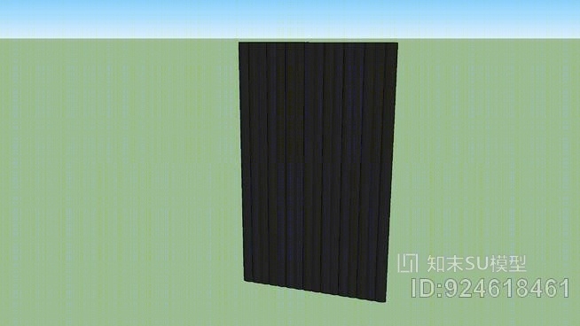 黑色舞台幕布SU模型下载【ID:924618461】