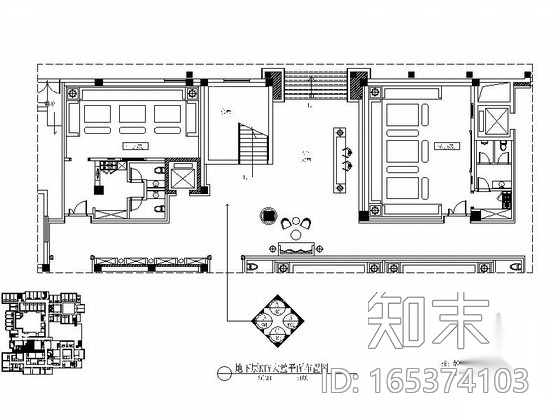 [山西]高档酒店KTV公共部分装修施工图cad施工图下载【ID:165374103】