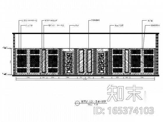 [山西]高档酒店KTV公共部分装修施工图cad施工图下载【ID:165374103】