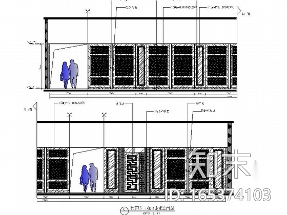 [山西]高档酒店KTV公共部分装修施工图cad施工图下载【ID:165374103】