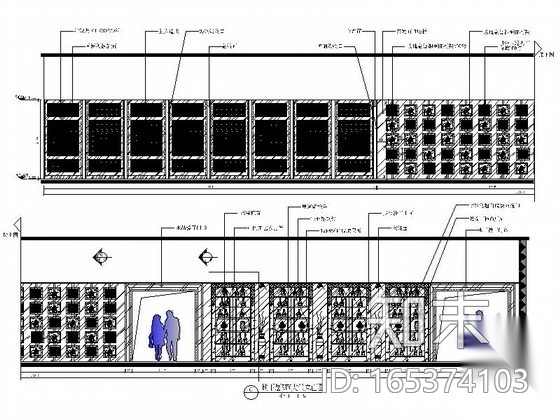 [山西]高档酒店KTV公共部分装修施工图cad施工图下载【ID:165374103】