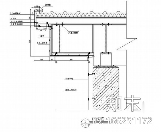 铝单板外墙节点图集cad施工图下载【ID:166251172】