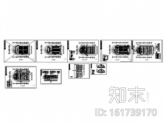 [广州]某学校综合报告厅装修图cad施工图下载【ID:161739170】