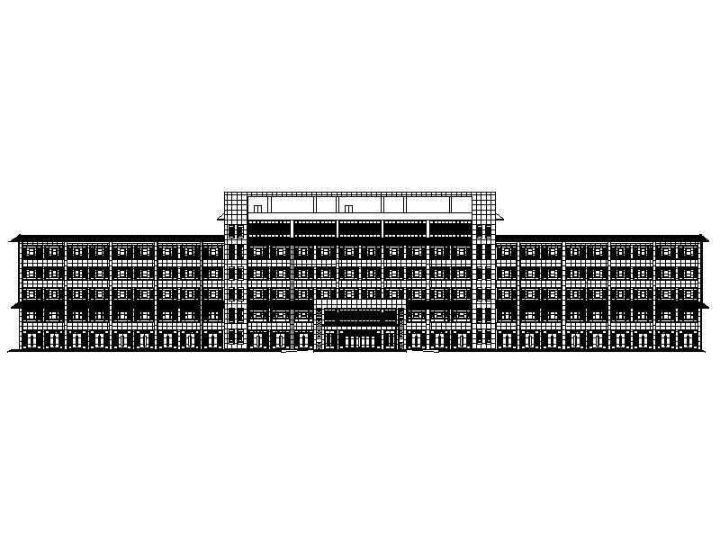 [宁夏]现代风格坡屋顶生产区综合楼施工图cad施工图下载【ID:151584186】