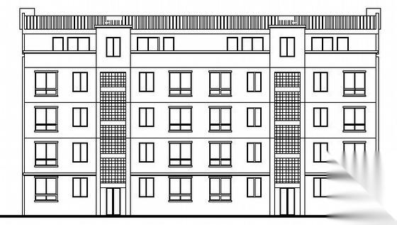 [江西省]某森林假日酒店五层住宅楼建筑方案图cad施工图下载【ID:151536138】