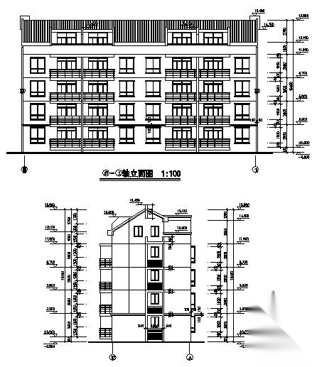 [江西省]某森林假日酒店五层住宅楼建筑方案图cad施工图下载【ID:151536138】