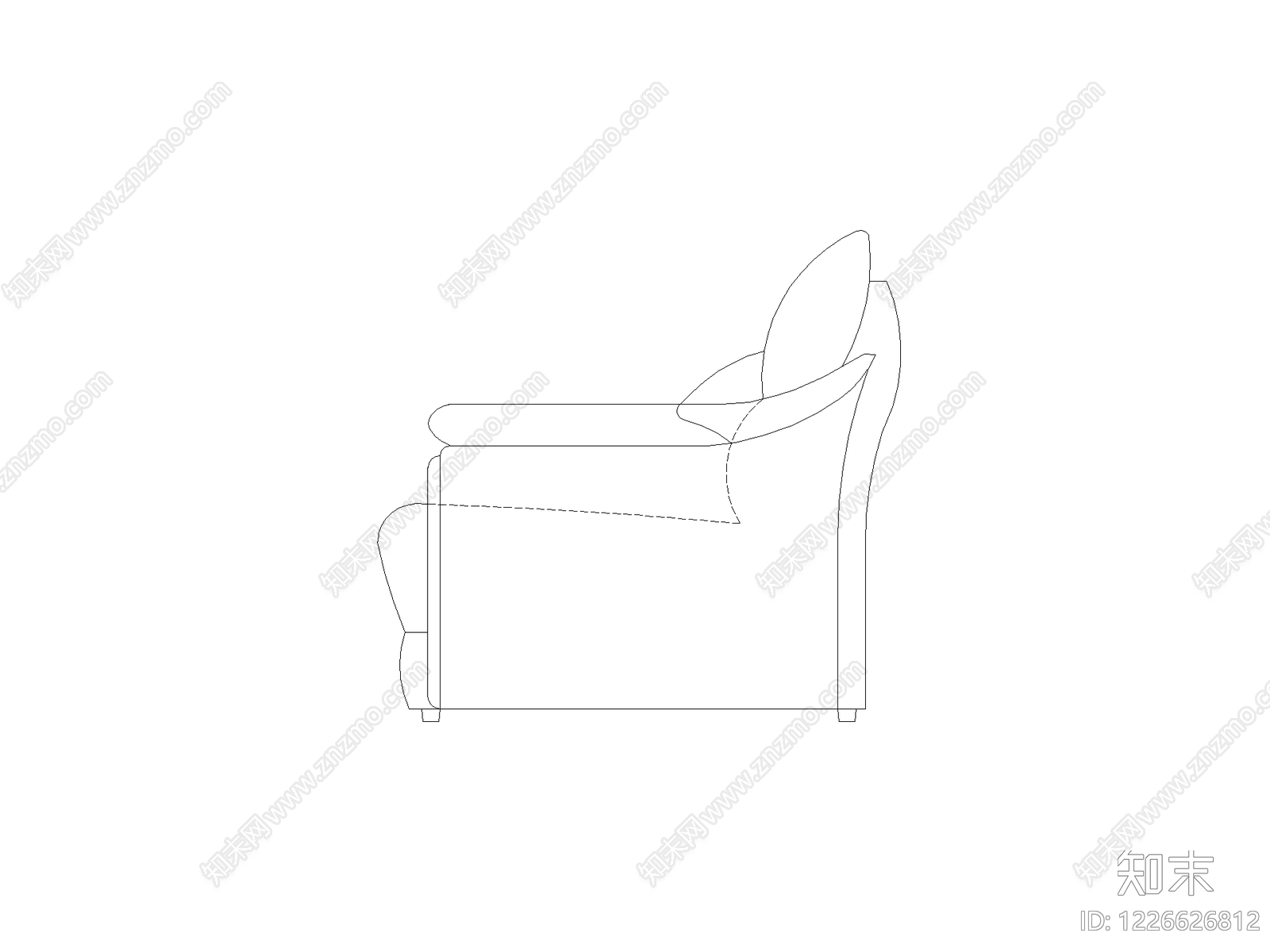 现代,意式沙发CAD图纸