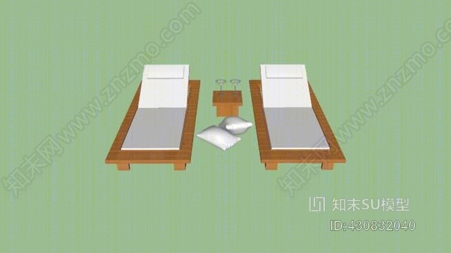 泳池椅SU模型下载【ID:430832040】