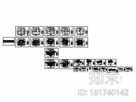 某奢华欧式别墅室内装饰装修图cad施工图下载【ID:161740142】