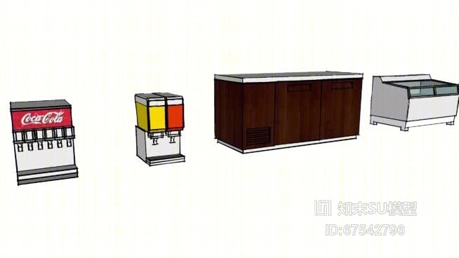 饮料机SU模型下载【ID:919231420】