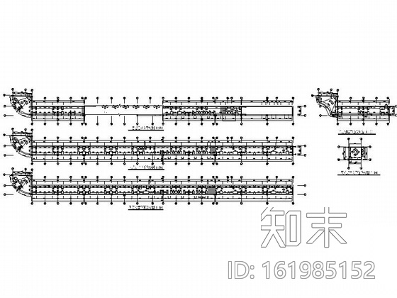 酒店内过道装修图（含效果）cad施工图下载【ID:161985152】