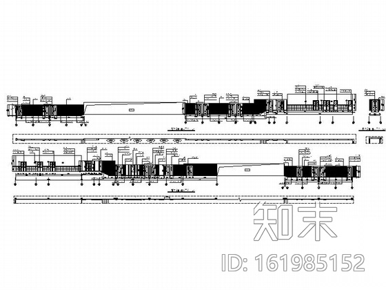 酒店内过道装修图（含效果）cad施工图下载【ID:161985152】