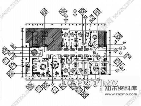 施工图上海新中式优雅复古餐厅室内施工图含效果图cad施工图下载【ID:532001592】