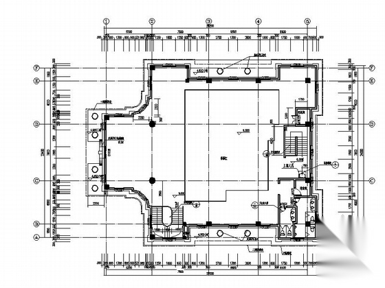 [四川]欧式风格三层售楼中心单体建筑设计施工图（知名建...cad施工图下载【ID:164860142】