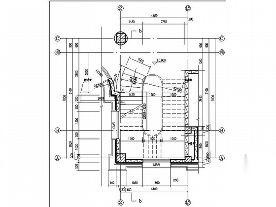 [四川]欧式风格三层售楼中心单体建筑设计施工图（知名建...cad施工图下载【ID:164860142】