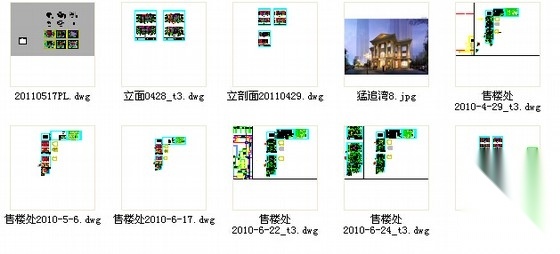 [四川]欧式风格三层售楼中心单体建筑设计施工图（知名建...cad施工图下载【ID:164860142】