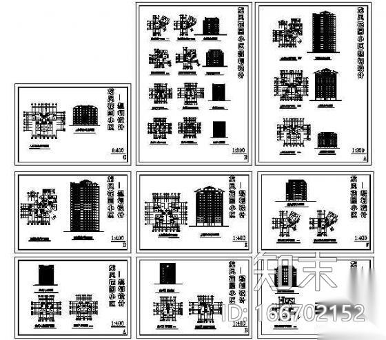 九龙坡区龙凤花园详细规划cad施工图下载【ID:166702152】