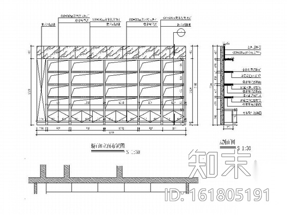 [厦门]现代高档量贩式KTV超市室内装修施工图cad施工图下载【ID:161805191】