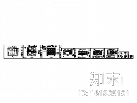 [厦门]现代高档量贩式KTV超市室内装修施工图cad施工图下载【ID:161805191】