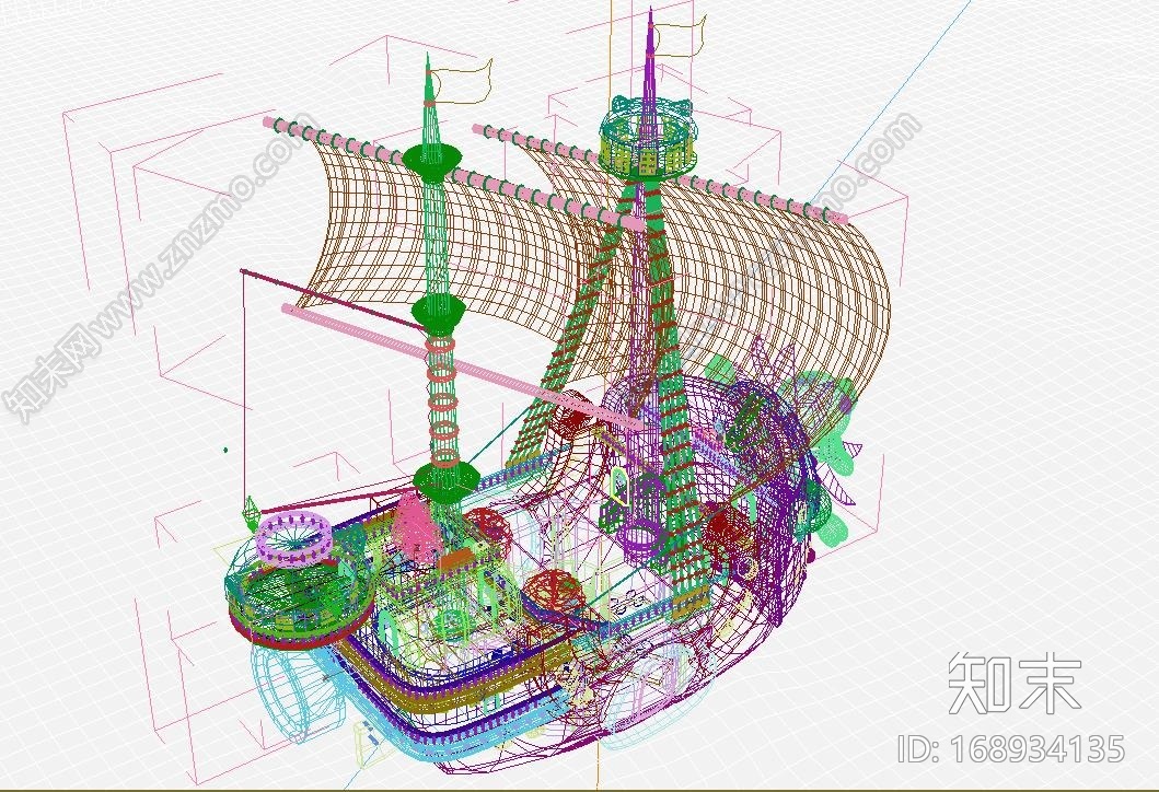 海贼王万里阳光号CG模型下载【ID:168934135】