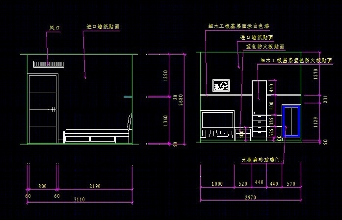 中山二层设计cad施工图下载【ID:36937564】