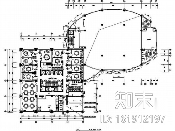 [江苏]某五星级酒店餐饮包厢及小宴会厅室内装修施工图（...施工图下载【ID:161912197】