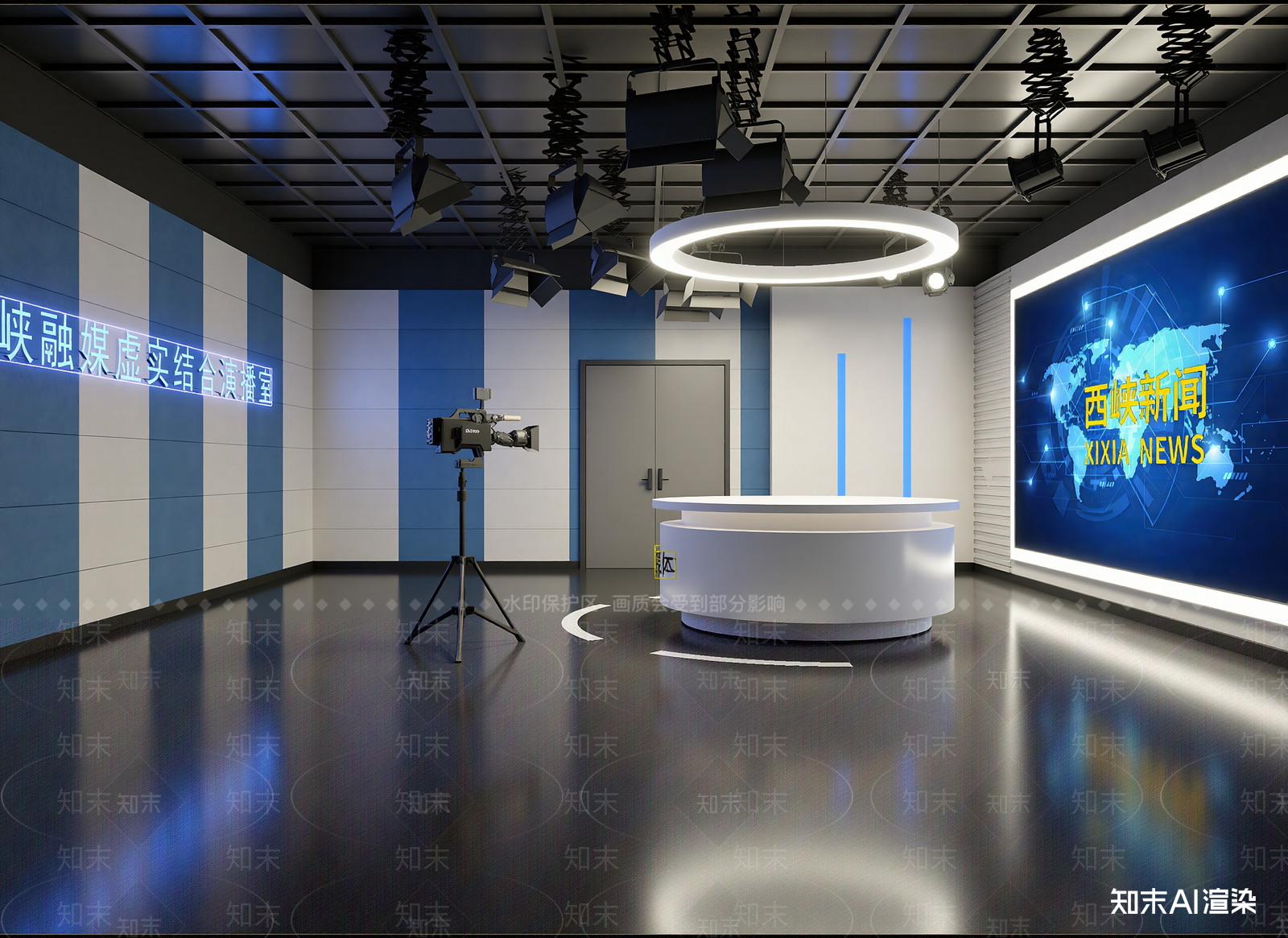 现代科技展厅3D模型下载【ID:1215071867】