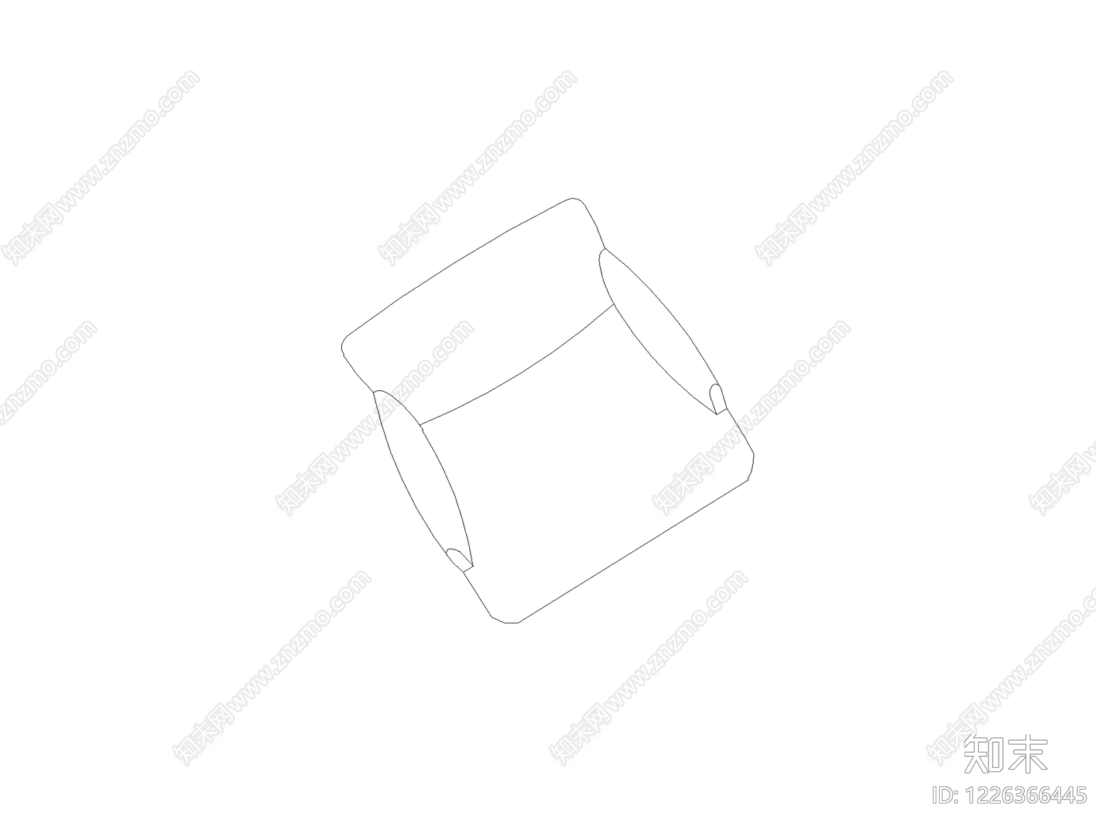 沙发cad施工图下载【ID:1226366445】