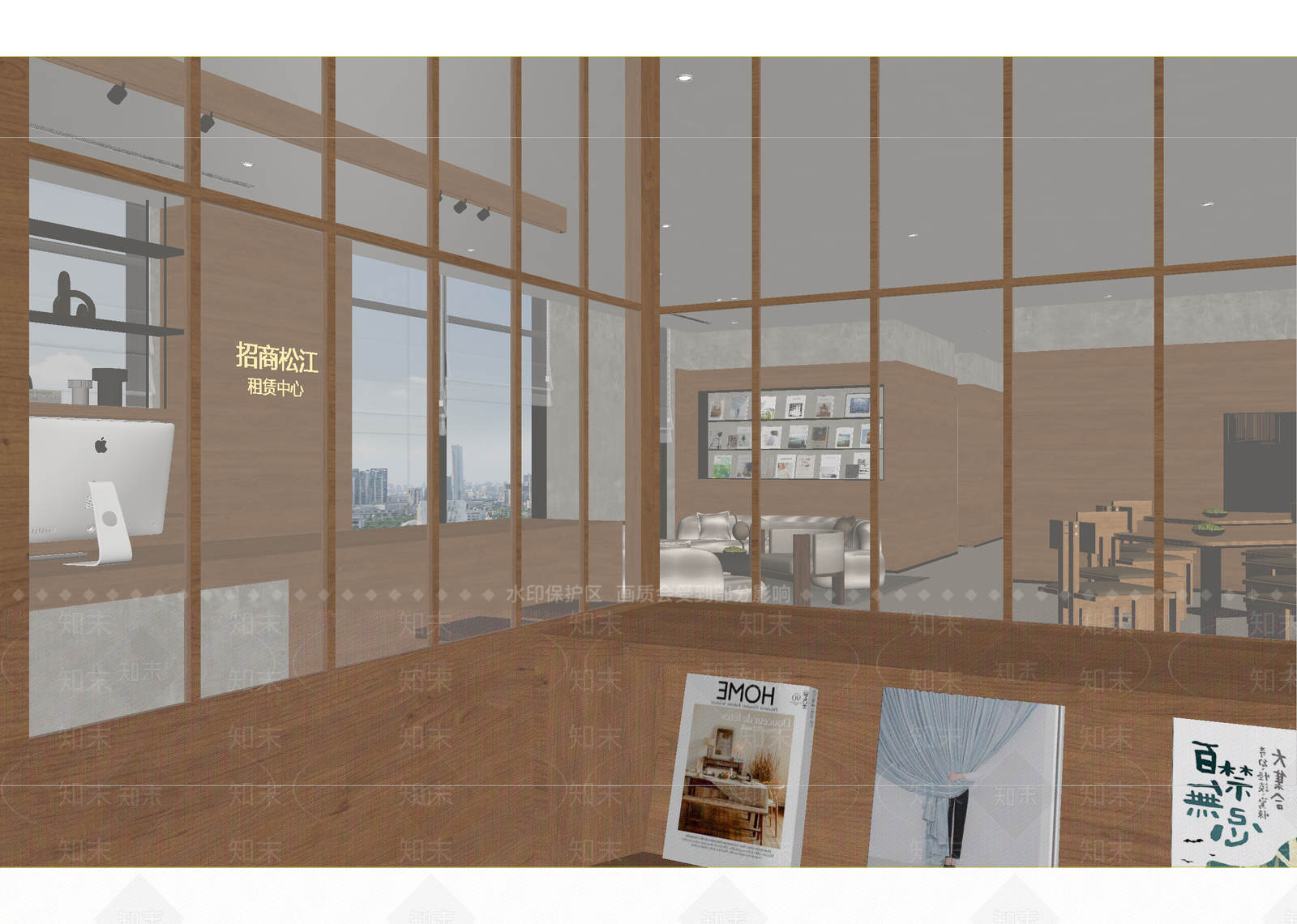 现代售楼处3D模型下载【ID:1214689982】