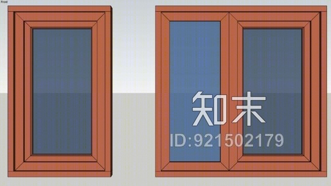 木窗详图SU模型下载【ID:921502179】