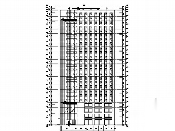 [山东]25层现代风格酒店及单体办公楼建筑设计施工图cad施工图下载【ID:167515194】