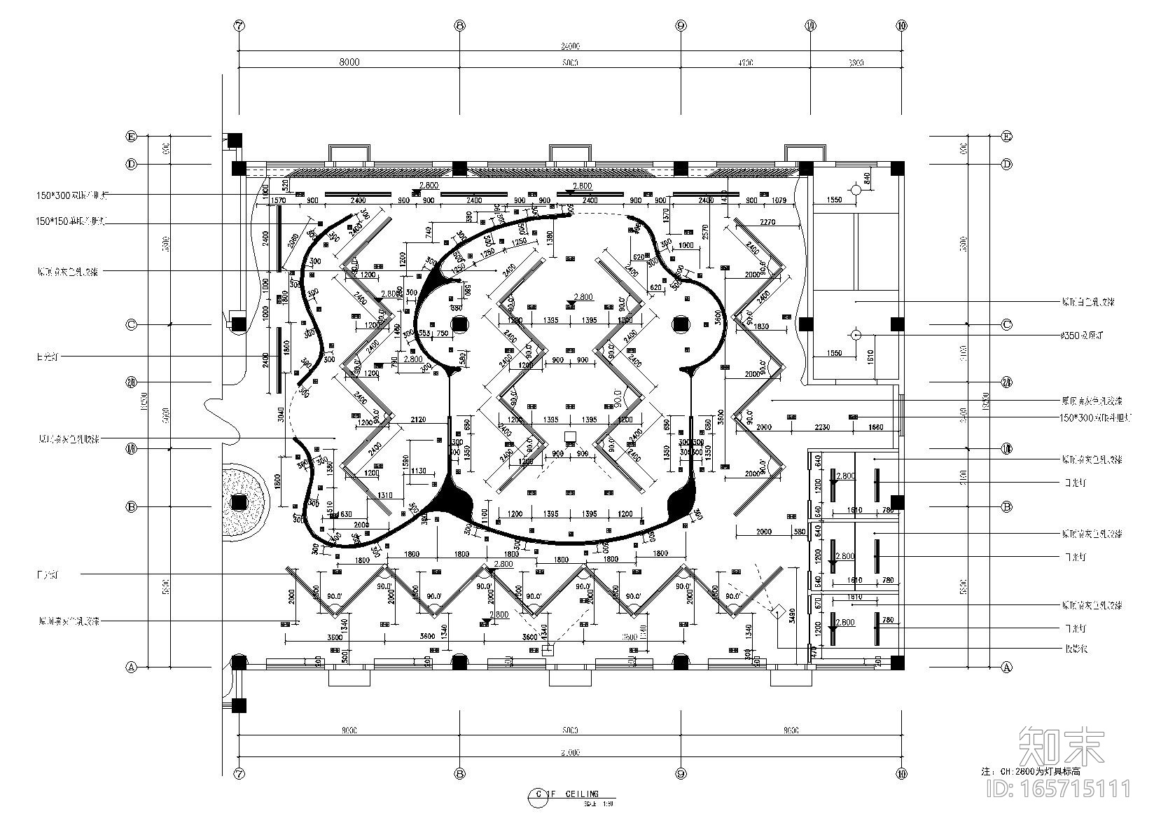 鹏程住工工业化材料有限公司办公空间施工图cad施工图下载【ID:165715111】