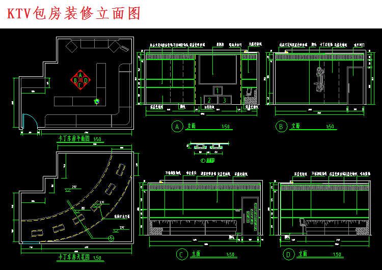 300多套CAD装修施工图纸（家装，工装，节点等）cad施工图下载【ID:165378179】