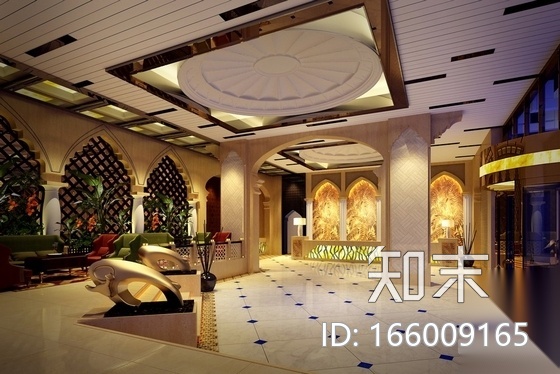 [郑州]新酒店理念泰式风格国际健康水疗会所室内CAD装...cad施工图下载【ID:166009165】