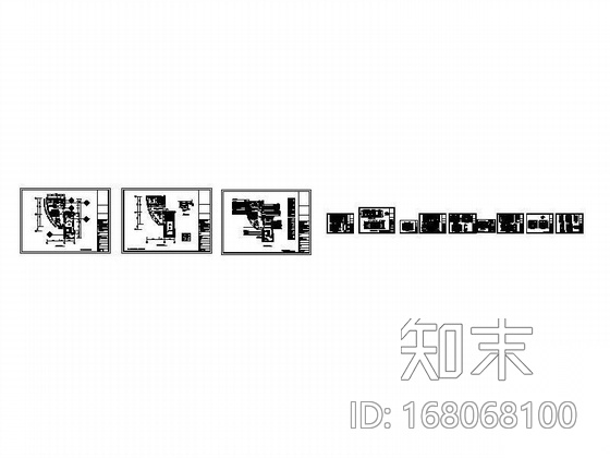 总统套房装修图cad施工图下载【ID:168068100】