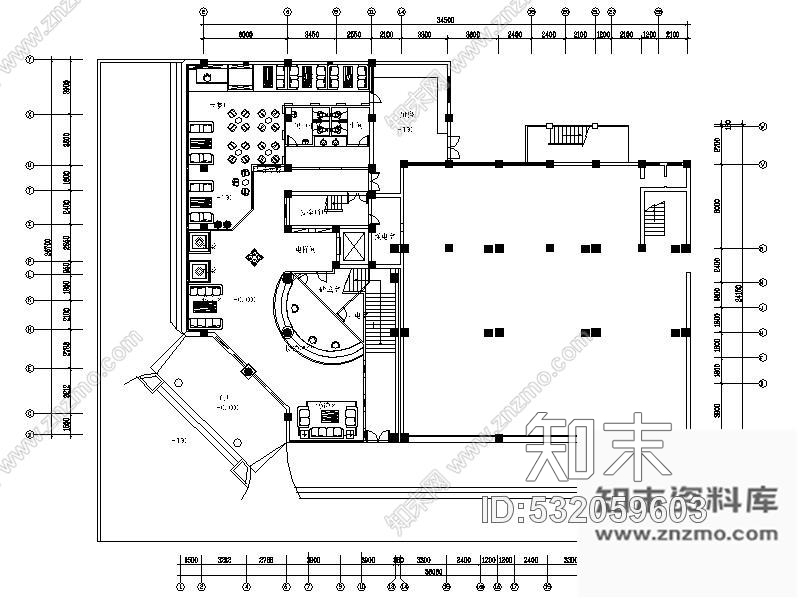 施工图四川4000㎡酒店装饰方案cad施工图下载【ID:532059603】