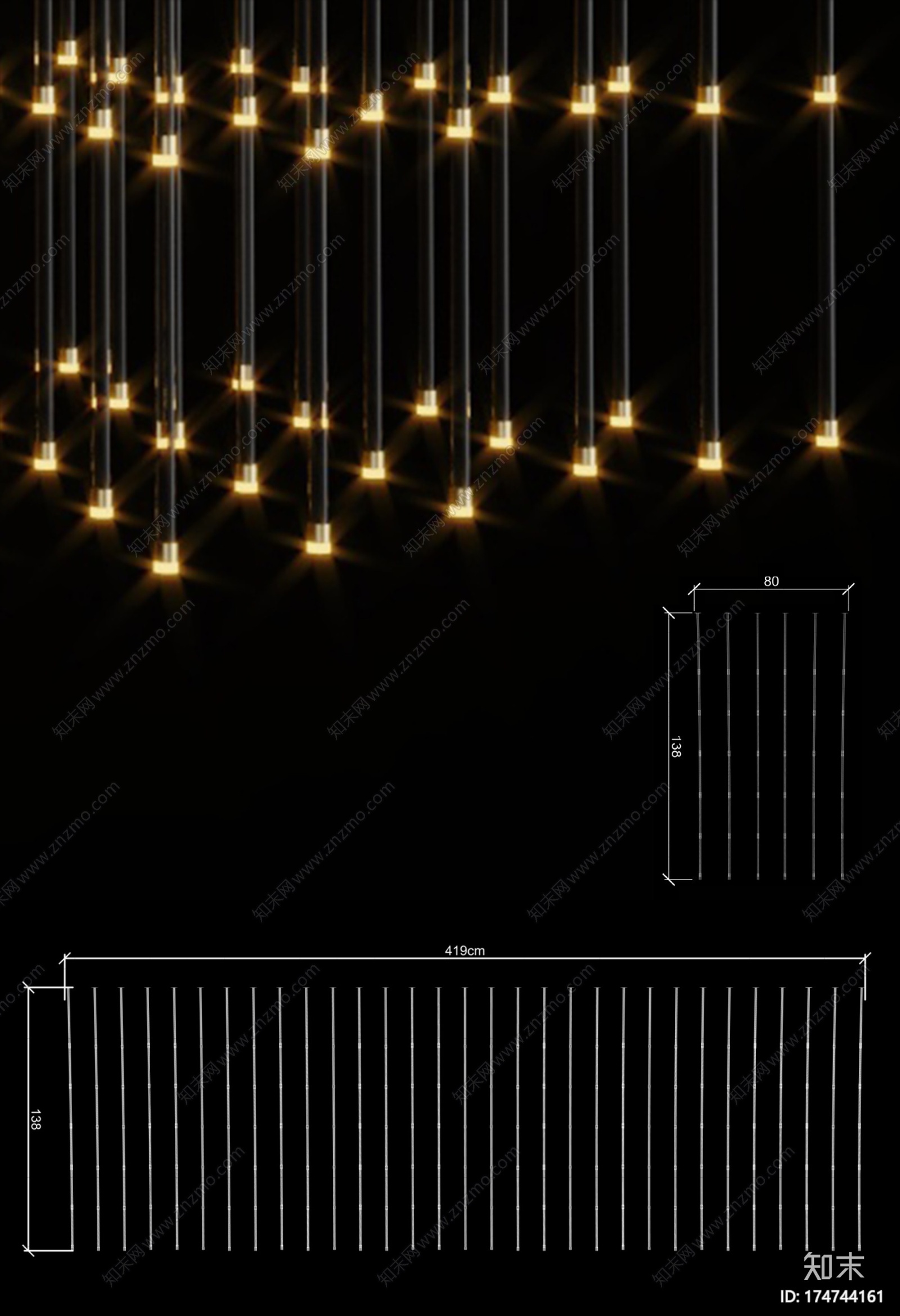 吊灯CG模型下载【ID:174744161】