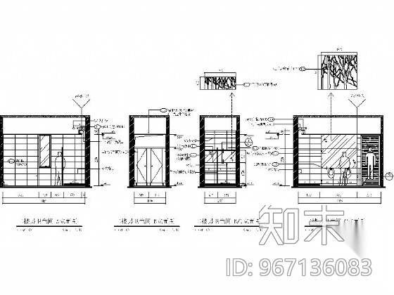 [广州]某豪华办公楼室内装修图cad施工图下载【ID:967136083】