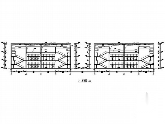 [山东]某高校二层食堂建筑施工图施工图下载【ID:164876179】