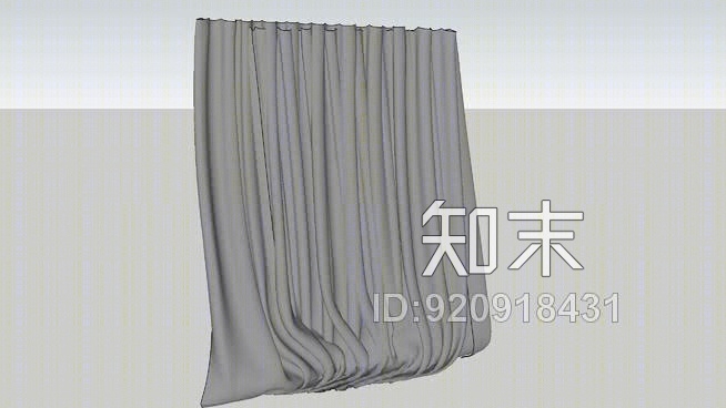 窗帘_SU模型下载【ID:920918431】