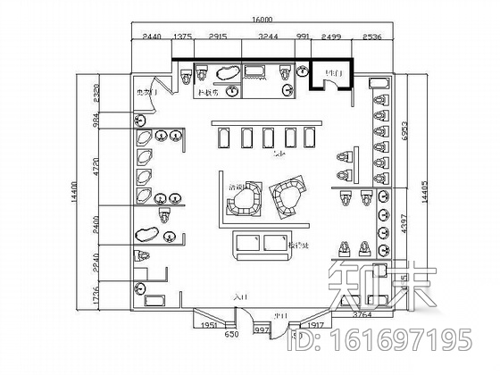 卫浴展示设计(含效果)cad施工图下载【ID:161697195】