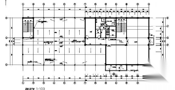 某五层办公楼建筑施工图cad施工图下载【ID:149944172】