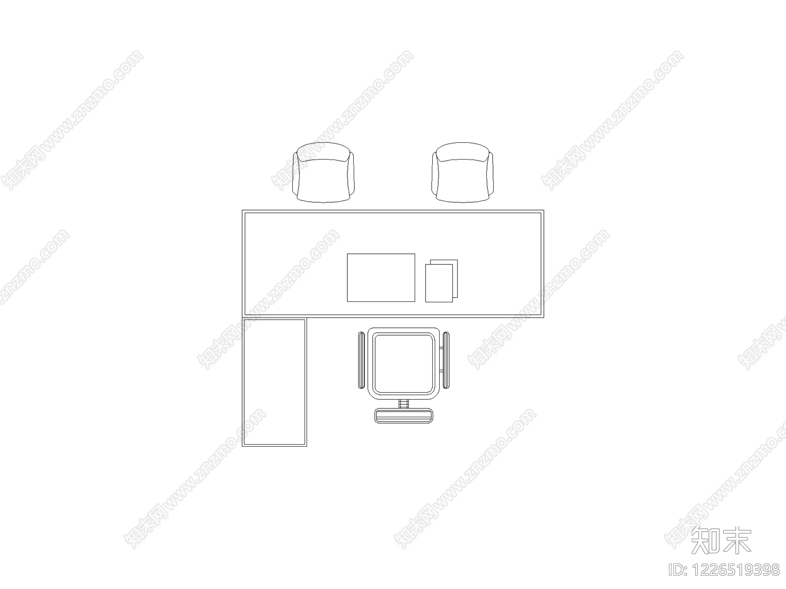 桌椅CAD图纸