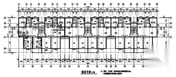 某四层医院职工住宅楼建筑施工图cad施工图下载【ID:149847146】